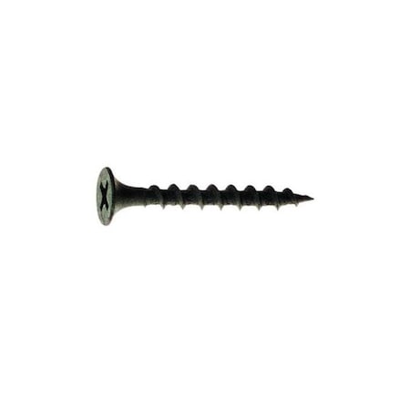 Drywall Screw, #6 X 2 In, Steel, Flat Head Phillips Drive